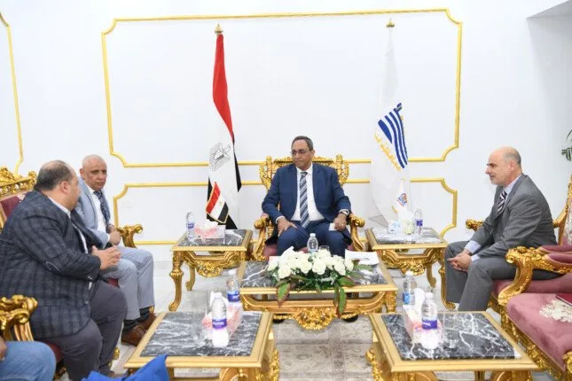 بتكلفة استثمارية تبلغ 42.2 مليون يورو.. محافظ قنا يتناقش مع وفد من بنك التنمية الألماني حول دعم مشاريع المياه والصرف الصحي في إطار برنامج IWSP2. بتكلفة استثمارية تبلغ 42.2 مليون يورو.. محافظ قنا يتناقش مع وفد من بنك التنمية الألماني حول دعم مشاريع المياه والصرف الصحي في إطار برنامج IWSP2.