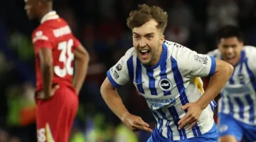 برايتون يتغلب على ليفربول 3-2 ويتأهل لدوري المؤتمر الأوروبي