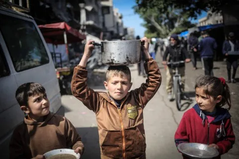 برنامج الغذاء العالمي: 500 ألف فلسطيني في غزة يواجهون خطر المجاعة برنامج الغذاء العالمي: 500 ألف فلسطيني في غزة يواجهون خطر المجاعة
