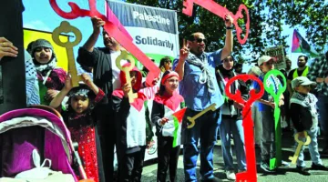 بريطانيا: احتجاجات كبيرة في الذكرى السابعة والسبعين للنكبة الفلسطينية