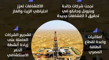 بشائر النجاح تشرق: اكتشافات جديدة للنفط والغاز في مصر | إنفوجراف
