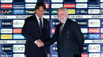 بعد تحقيق لقب الدوري الإيطالي.. رئيس نابولي يثير الجدل حول مستقبل كونتي ويكشف موقفه من ضم دي بروين
