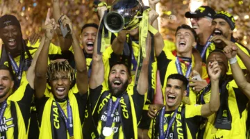 بنزيما يقود احتفالات الاتحاد بتتويجه بلقب الدوري على طريقة يامال