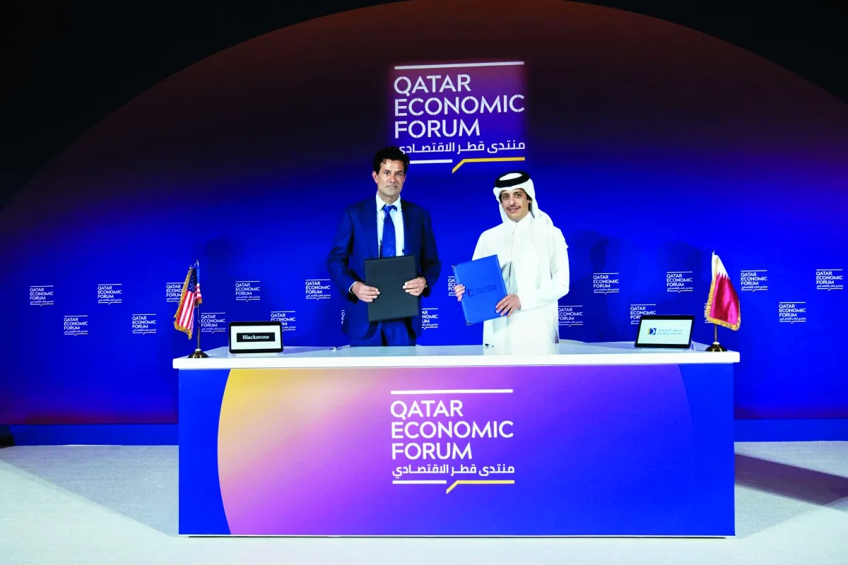 بنك الدوحة يستعرض إمكانيات التعاون مع بلاكستون العالمية بنك الدوحة يستعرض إمكانيات التعاون مع بلاكستون العالمية