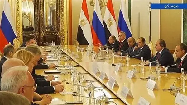 بوتين: التبادل التجارى بين مصر وروسيا ارتفع بنسبة 30% العام الماضى