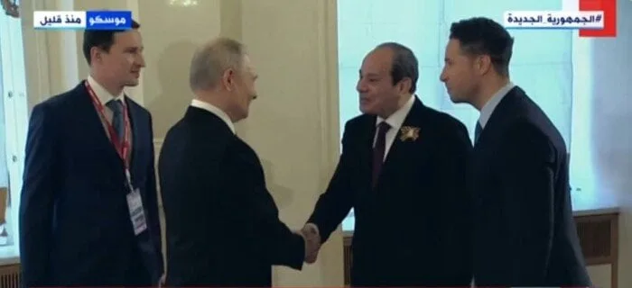 بوتين يستقبل الرئيس السيسي على هامش حفل العشاء بالكرملين