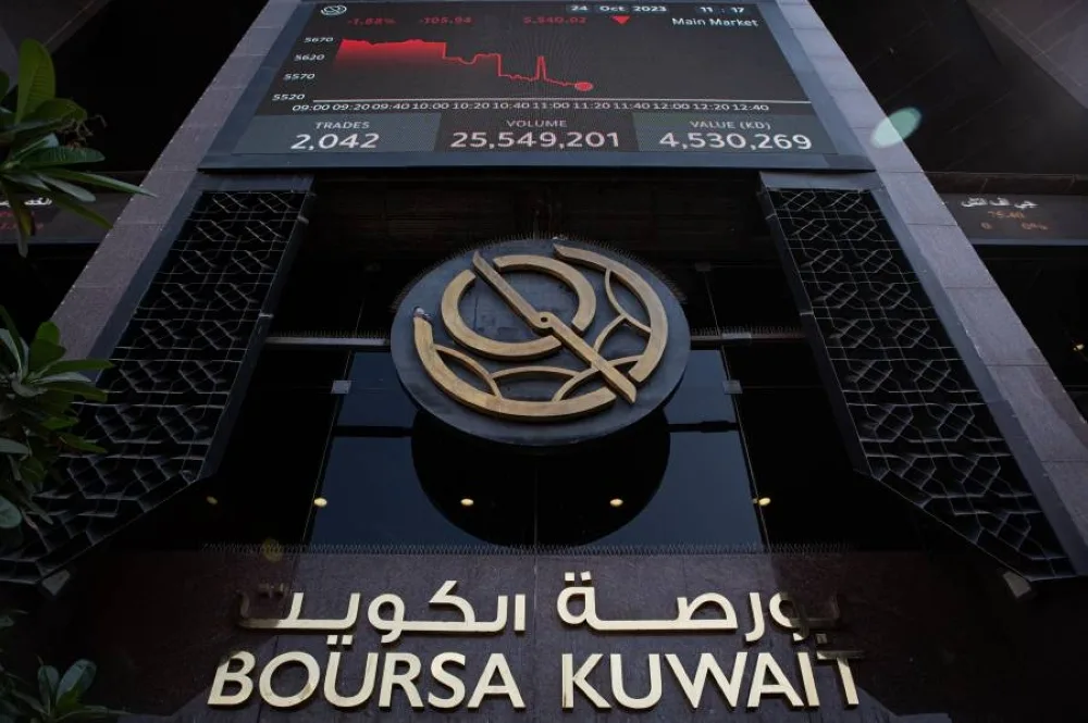 بورصة الكويت تنهي التداولات بشقين مختلفين.. «أسيكو» و«عقارية» في مقدمة الرابحين بورصة الكويت تنهي التداولات بشقين مختلفين.. «أسيكو» و«عقارية» في مقدمة الرابحين