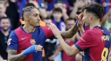 بيدري بعد الكلاسيكو: واجهنا تشتتًا ذهنيًا وأخطاء تحكيمية.. والفوز بالدوري أصبح قريبًا.