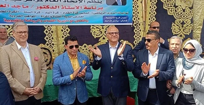 تتويج مركز شباب الرملة ببطولة القليوبية بحضور وزير الشباب والرياضة تتويج مركز شباب الرملة ببطولة القليوبية بحضور وزير الشباب والرياضة