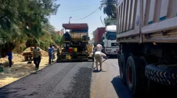 تحسين وتعزيز كفاءة وتعبيد عدد من الشوارع في قرى مركز سمسطا ببني سويف