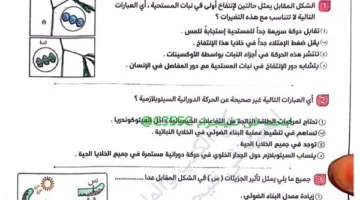 تحميل مذكرة الأحياء لليلة مراجعة امتحانات الثانوية العامة 2025