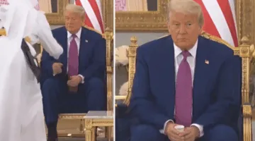 ترامب ينطلق في زيارته للشرق الأوسط من السعودية ويستغرق في النوم أمام الكاميرات بسبب التعب.