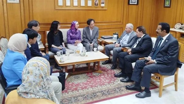 تربية حلوان تستقبل وفدًا من جامعة فوكوي اليابانية