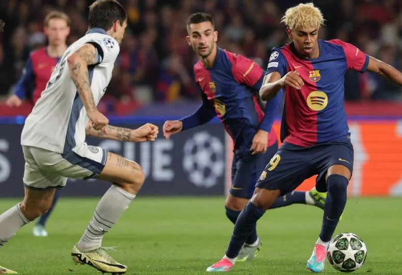 تشكيل مباراة إنتر ميلان وبرشلونة في دوري أبطال أوروبا