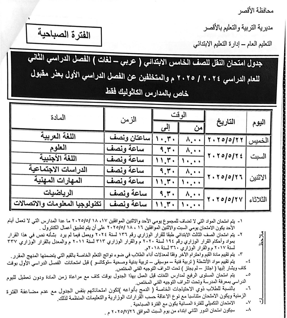 المرحلة الابتدائية