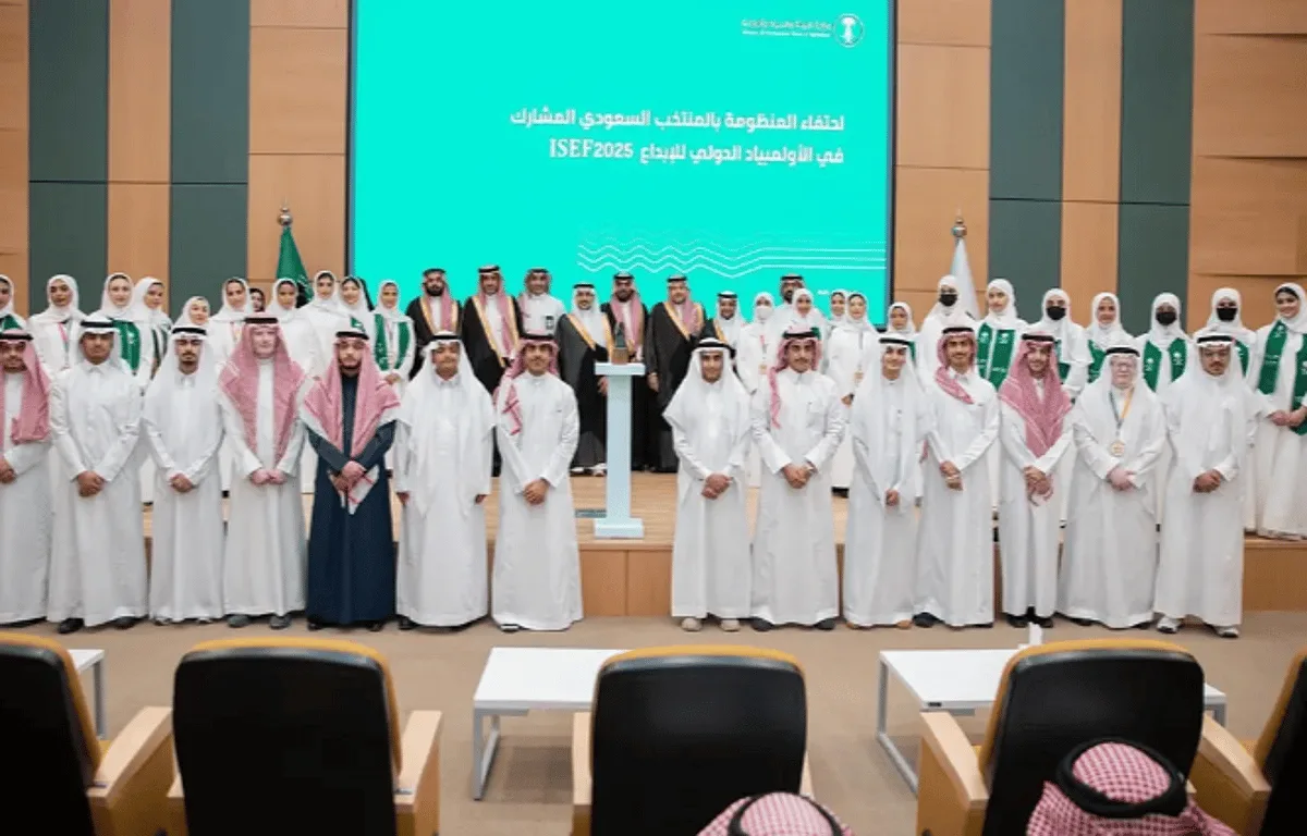 تقدير أبطال المنتخب السعودي الذين حصلوا على 23 جائزة عالمية في “آيسف 2025” تقدير أبطال المنتخب السعودي الذين حصلوا على 23 جائزة عالمية في “آيسف 2025”