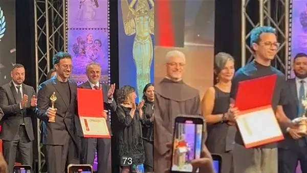 تكريم طه دسوقي وأحمد داود من مهرجان المركز الكاثوليكي في دورته الـ73