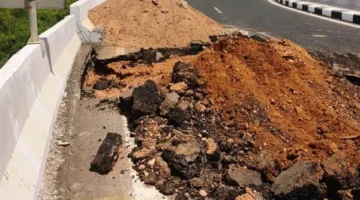 تمت المعالجة: تشكيل لجنة هندسية لدراسة أسباب الانهيار الجزئي في كوبرى خزان أسوان البديل
