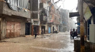 سقوط أمطار غزيرة في الغربية والمحافظة تُعلن حالة الطوارئ