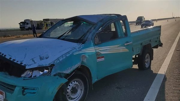 توجيه عاجل من محافظ مطروح بشأن حادث انقلاب سيارة نقل عمال بطريق العلمين