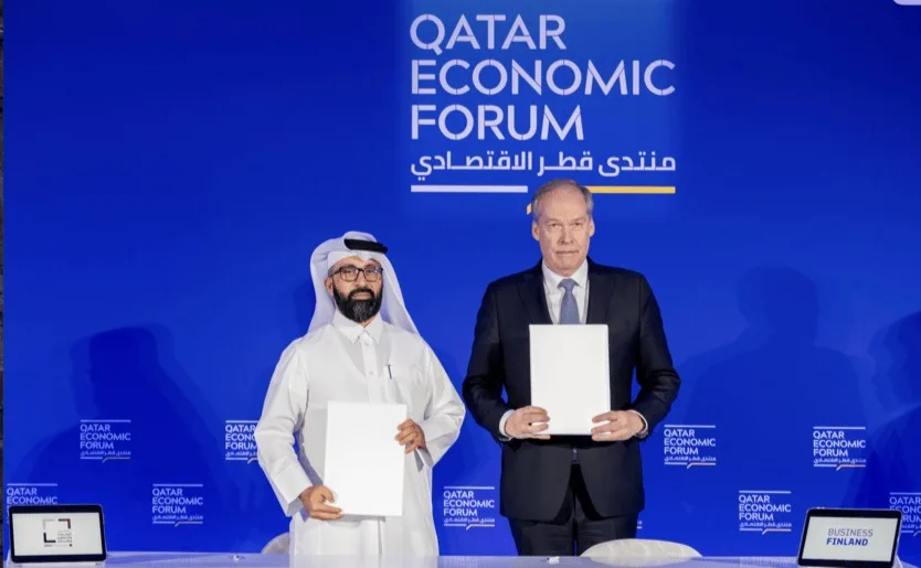 توقيع اتفاقية تعاون بين مجلس قطر للبحوث والتطوير والابتكار ومركز تمويل الابتكار للأعمال الفنلندي توقيع اتفاقية تعاون بين مجلس قطر للبحوث والتطوير والابتكار ومركز تمويل الابتكار للأعمال الفنلندي