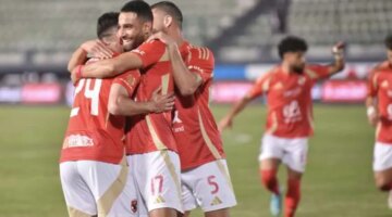 ثنائية بيضاء للأهلي في الشوط الأول أمام حرس الحدود بدوري NILE