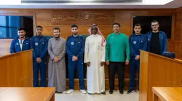 جامعة الأعمال والتكنولوجيا تستقبل فريقًا رياضيًا من جامعة الزرقاء في الأردن