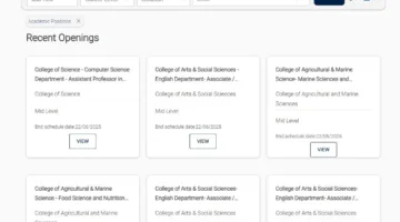 جامعة السلطان قابوس تبحث عن أعضاء هيئة تدريس لـ 11 كلية براتب شهري يصل إلى 390 ألف جنيه
