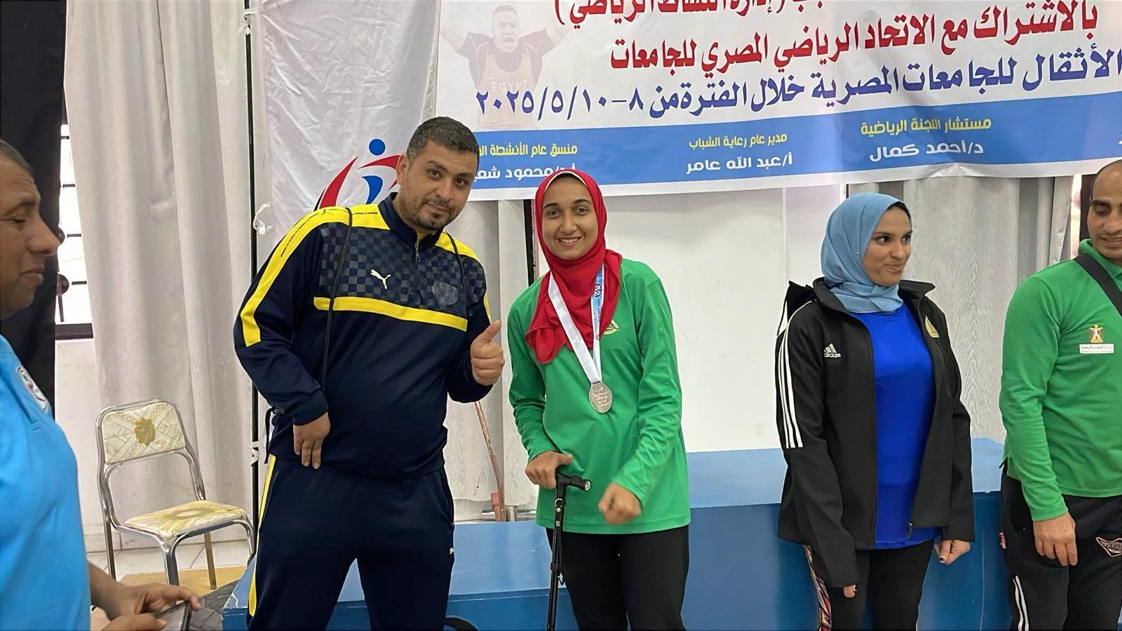 جامعة بنها تحصد 5 ميداليات في بطولة رفع الأثقال