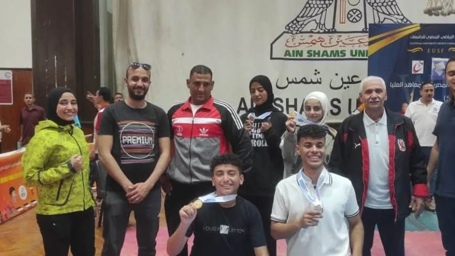 جامعة بني سويف تحصد 8 ميداليات في بطولة الشهيد الرفاعي