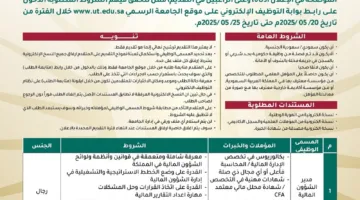 جامعة تبوك تعلن عن فتح باب التوظيف لوظائف شاغرة جديدة.. للاطلاع على التفاصيل الكاملة
