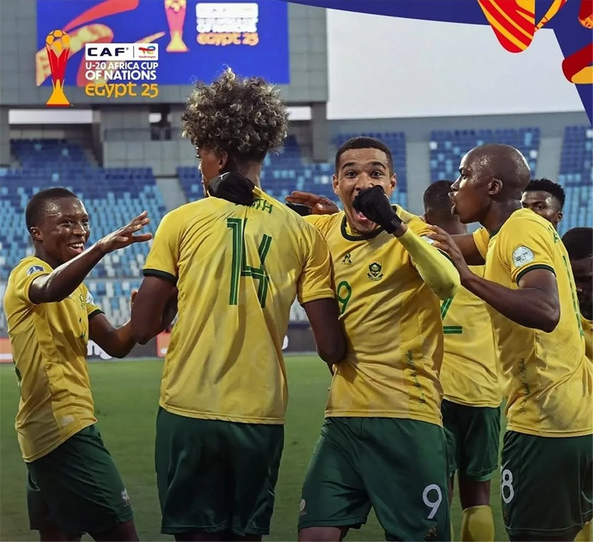 جنوب إفريقيا تتغلب على نيجيريا وتحقق التأهل لنهائي كأس الأمم الإفريقية تحت 20 عامًا. جنوب إفريقيا تتغلب على نيجيريا وتحقق التأهل لنهائي كأس الأمم الإفريقية تحت 20 عامًا.