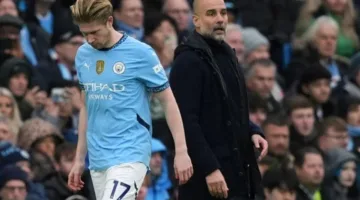 جوارديولا يفاجئ دي بروين قبل مواجهة مانشستر سيتي وبورنموث