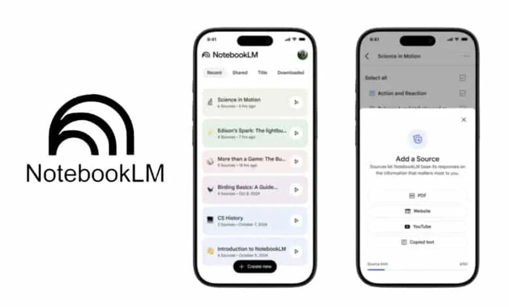 جوجل تُصدر رسميًا تطبيق “NotebookLM” للهواتف الذكية جوجل تُصدر رسميًا تطبيق “NotebookLM” للهواتف الذكية
