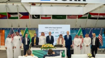 جونسون كنترولز العربية تطلق أكبر خط إنتاج في المملكة لتصنيع تشيلرات يورك التي تعمل بالهواء بقدرة 600 طن.