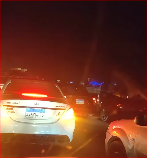حادث مروع يعطل حركة المرور على طريق مصر الإسكندرية الصحراوي لأكثر من ساعة
