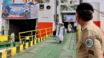حرس الحدود يواصل عمله في استقبال الحجاج القادمين من السودان عبر ميناء جدة الإسلامي