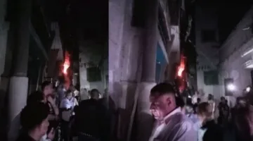 حريق في شقة بسوق الأسلحة في منطقة الدرب الأحمر