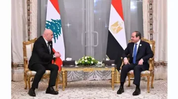 حزب المصريين: اجتماع الرئيس السيسي و”عون” يعكس دعم مصر القوي للشعب اللبناني