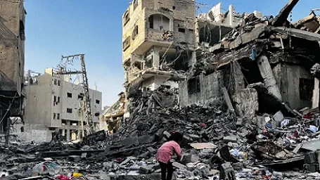 حكومة غزة تُعلن أن إسرائيل تسيطر على 77% من القطاع، وتندد بالمخططات الهادفة إلى التهجير الجماعي والتطهير العرقي، محمِّلة الولايات المتحدة وبريطانيا وألمانيا وفرنسا المسؤولية القانونية عن الجرائم. حكومة غزة تُعلن أن إسرائيل تسيطر على 77% من القطاع، وتندد بالمخططات الهادفة إلى التهجير الجماعي والتطهير العرقي، محمِّلة الولايات المتحدة وبريطانيا وألمانيا وفرنسا المسؤولية القانونية عن الجرائم.