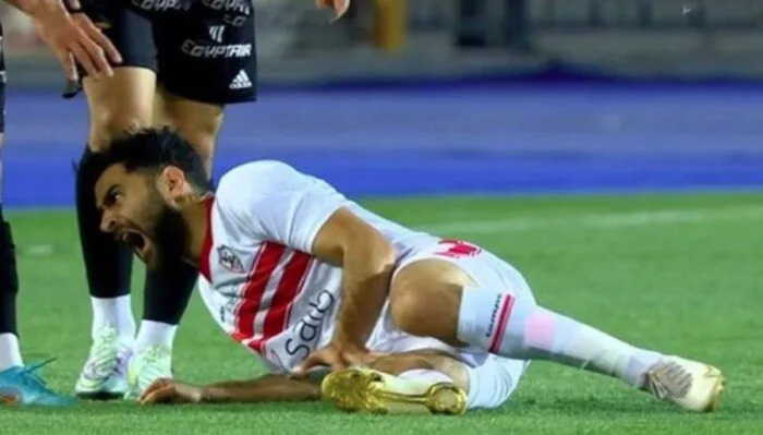 حمزة المثلوثي ينطلق في برنامج تأهيلي مع الزمالك عقب إجراء عملية الرباط الصليبي