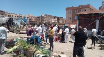 حملة واسعة لإزالة العوائق والبائعين المتجولين في دمياط الجديدة