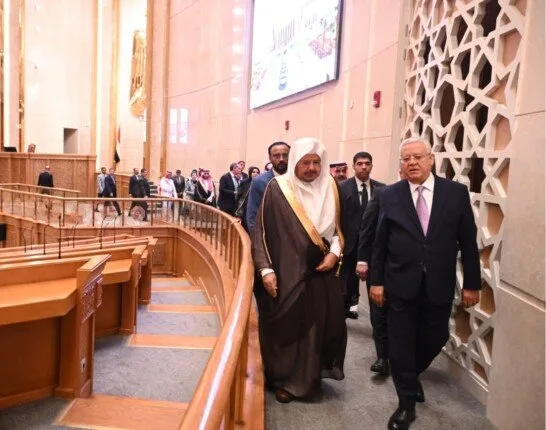 حنفي جبالي يلتقي برئيس مجلس الشورى السعودي في العاصمة الإدارية الجديدة حنفي جبالي يلتقي برئيس مجلس الشورى السعودي في العاصمة الإدارية الجديدة