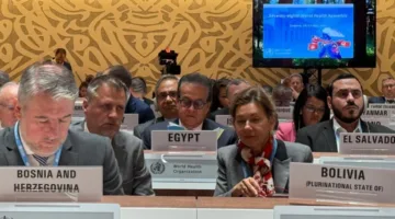 خلال الجلسة الافتتاحية لجمعية الصحة العالمية في جنيف.. خالد عبدالغفار: 12.8 مليون مواطن يستفيدون من برنامج التأمين الصحي الشامل.