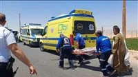 خمسة مصابين بينهم طفلان في حادث تصادم بين سيارة وتوك توك في سوهاج
