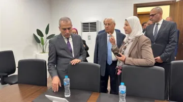 رئيس البنك الزراعي يزور الموقع النهائي لمقر البنك في العاصمة الإدارية
