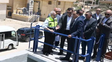 رئيس الوزراء يزور مشروع تحسين كفاءة محطة مياه الشيخ زايد