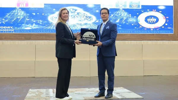 رئيس جامعة بنها يستقبل المدير التنفيذي للأكاديمية الوطنية للتدريب