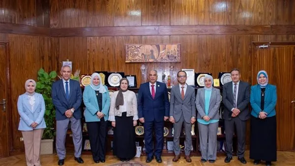 رئيس جامعة طنطا يستقبل فرق الاعتماد المؤسسي لكلية الحاسبات والمعلومات