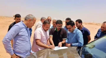 رئيس جهاز العبور الجديدة يشرف على تنفيذ مشاريع البنية التحتية تحضيراً لتسليم الأراضي.